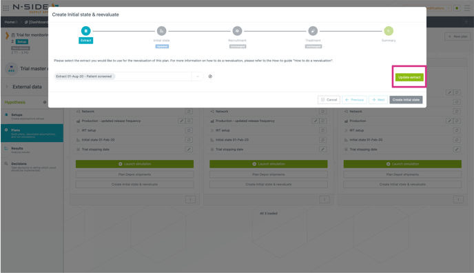 Initial state creation