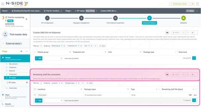 Supply.2026.1 RSL constraint